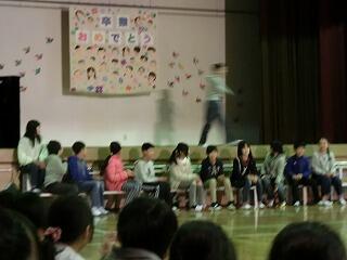 6年生を送る会 6年生を送る会