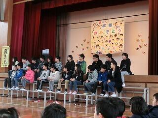 6年生を送る会 6年生を送る会
