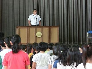 駅伝練習開始＆学校朝礼