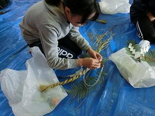 注連縄作り 注連縄作り