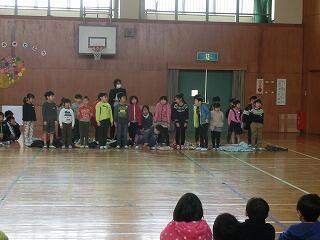 6年生を送る会 6年生を送る会