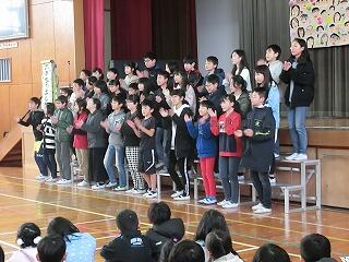6年生を送る会 6年生を送る会
