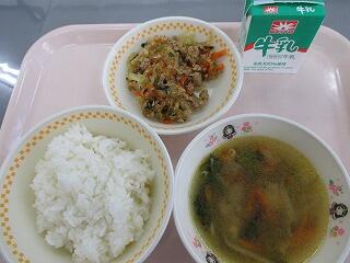 今日の給食