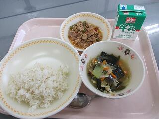 今日の給食