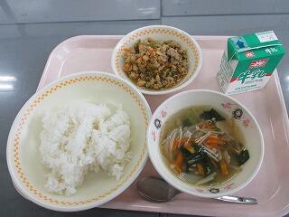 今日の給食