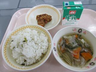 今日の給食