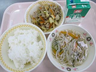 今日の給食