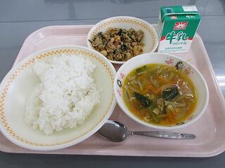 今日の給食