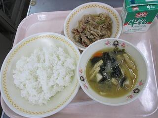 今日の給食