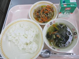 今日の給食