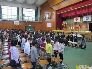 在校生からの歓迎の言葉 在校生からの歓迎の言葉
