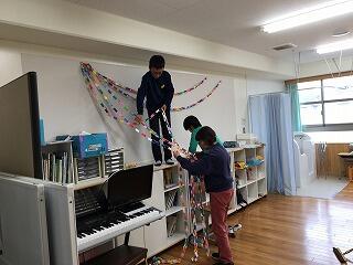 教室の飾り付けです。 教室の飾り付けです。