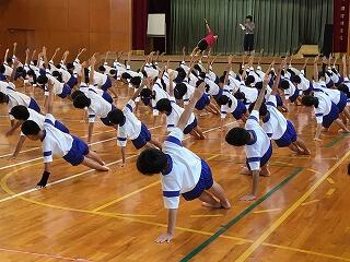 組体操の一人技です。 組体操の一人技です。