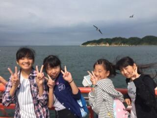 潮風が気持ちいいです。 潮風が気持ちいいです。
