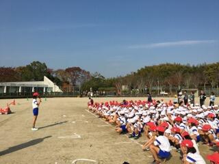 開会式　児童会のあいさつ